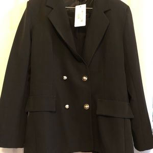 double breasted blazer/ pants suit